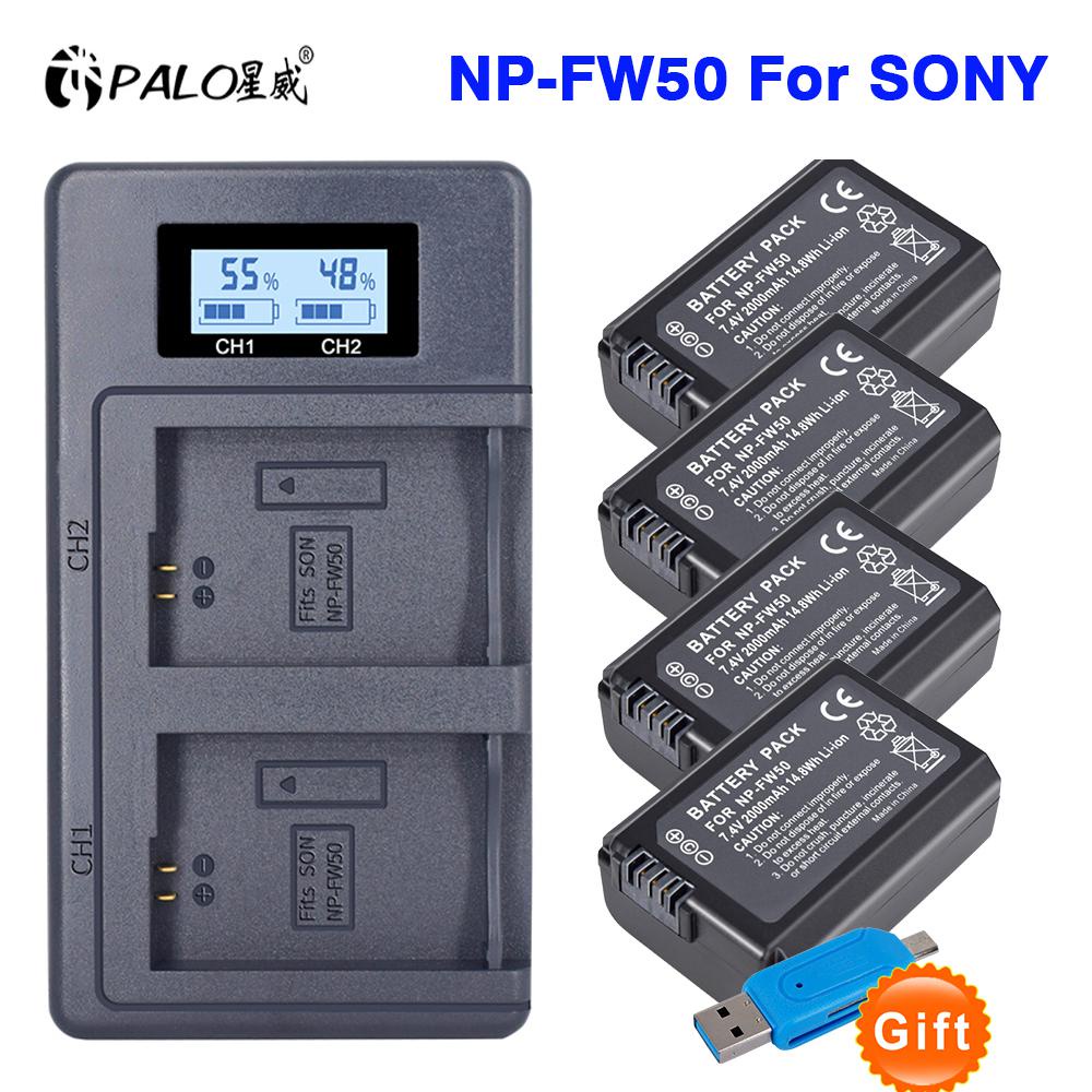 PALO NP-FW50 NP FW50 NPFW50 FW50แบตเตอรี่สำหรับ Sony Alpha A6500 A6000 A5000 A3000 NEX-3 A7S A7R A7R