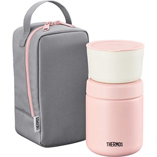 Thermos เทอร์มอส โถอาหารกลางวันชุดฉนวนกันความร้อนสุญญากาศ สีเทาสีชมพู 0.3L JBY-551 P-GY k1226