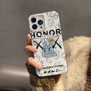 ฟิล์มแข็ง เคส iphone 14 pro Max 11 13 12 7Plus 8 X XS Max แฟชั่น Honor sesame Bear เคสกันกระแทก