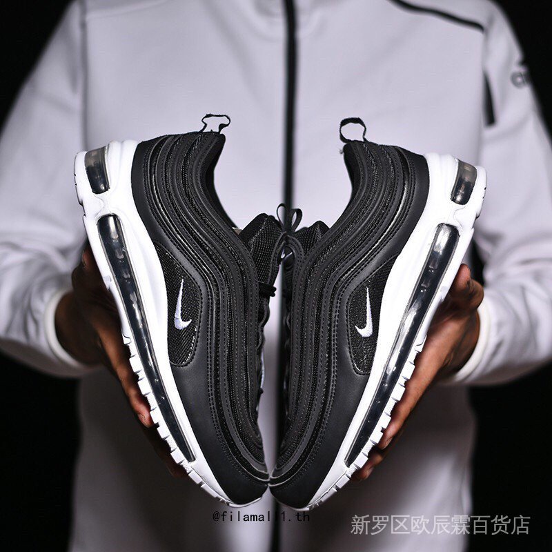 รองเท้าผ้าใบ nike☸ↂNike Air _ MAX 97 OG รองเท้ากีฬา รองเท้าวิ่ง ระบายอากาศ สีดํา สีขาว สําหรับผู้ชาย ผู้หญิง