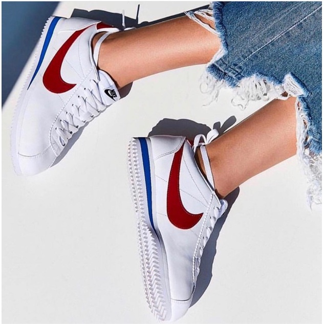 รองเท้าผ้าใบ nike✸❁♈♂พร้อมส่ง! Nike Cortez Classic Forrest Gump ผู้หญิง ของแท้ 100%รองเท้าผ้าใบผู้ชาย ญ ชาย แท้ รองเท้าว