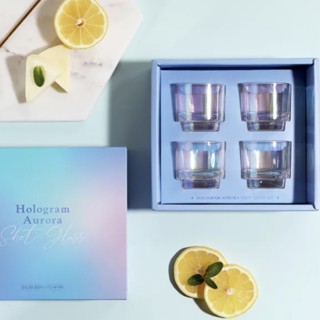 Hologram Aurora Shot glass (glass for soju) 4P