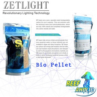 Reef-Aholic Zetlight Aquacode NP Bio Pellet 500ml เม็ดไบโอเพลเลด ลดฟอสเฟต และไนเตรท ชะงักงัน