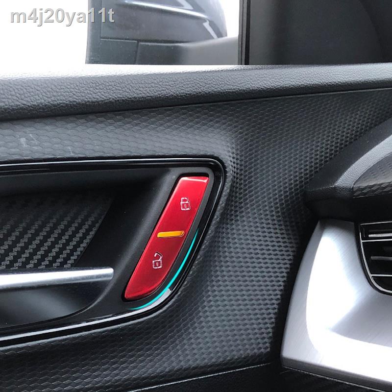 Door Lock Control Button Decorative Cover Protector Shell Car Stickers For MG MG5 2021 Interior Acce