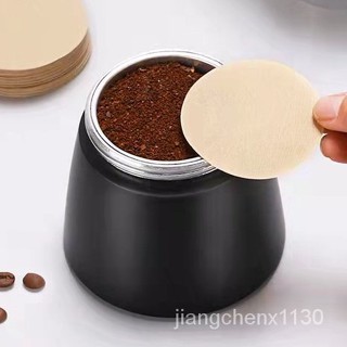 🌞100แผ่น กระดาษกรองกาแฟ moka pot Moka กระดาษดริป  Pot Paper Filter 56mm/60mm White/Brown AG666