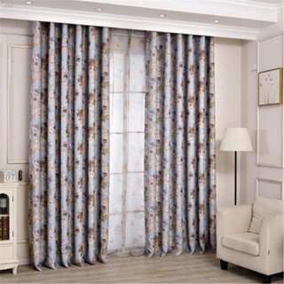 Jinyahome 1Pc 100*250cm Shading Blackout Flower Pattern Door CurtainDrapery Bedroom Slidingdoor Living room Childrenroom