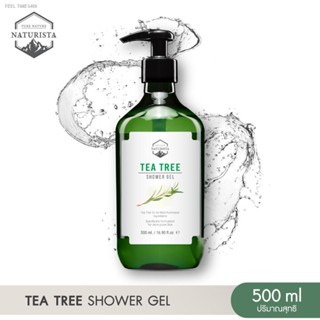 🔥ส่งไวจากไทย🔥Naturista เจลอาบน้ำทีทรี สูตรสดชื่นกระจ่างใส ลดสิวตามเรือนร่าง Tea Tree Shower Gel 500ml