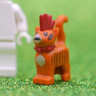 LEGO Orange Cat Mohawk Scarfield ANIMAL - LEGO® Authentic เลโก้แท้