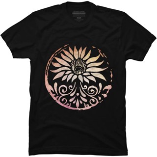 เสื้อยืดผู้ชาย Design By Humans Lotus By Jasdogg - - : เสื้อผ้า รองเท้า และเครื่องประดับ