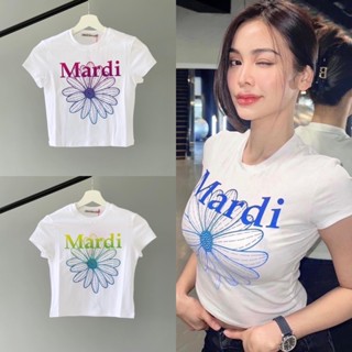 ของแท้💯 เสื้อ Mardi Mercredi CROPPED TSHIRT FLOWERMARDI พร้อมส่ง