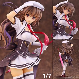 Figure ฟิกเกอร์ Chunithm ชูนิธม์ Haruna Mishima ฮารุนะ มิชิมะ 1/7 ชุดนักเรียน High School Uniform Fukasakikure โมเดล