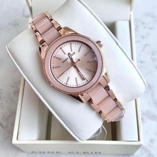 🔥⌚💖นาฬิกาข้อมือ ผู้หญิงAnne Klein AK/3212LPRG สาย alloy-Resin สี LightPink-RoseGold ชมพู/ทอง