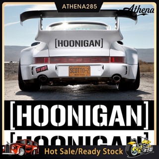 Hoonigan Print Car Decals ประตูหน้าต่าง Self-Adhesive Racing สติ๊กเกอร์สะท้อนแสง