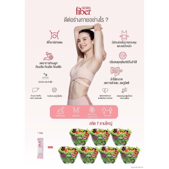 Sharis Fiber (ไฟเบอร์ดีท็อกซ์ ตัวช่วยเรื่องการขับถ่าย) ถ่ายสบายไม่ปวดบิด - รูปที่ 5