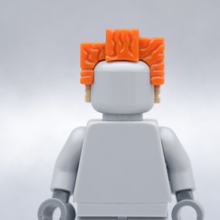 LEGO Orange Trapezoid Hair HAIR - LEGO® Minifigures Authentic เลโก้แท้