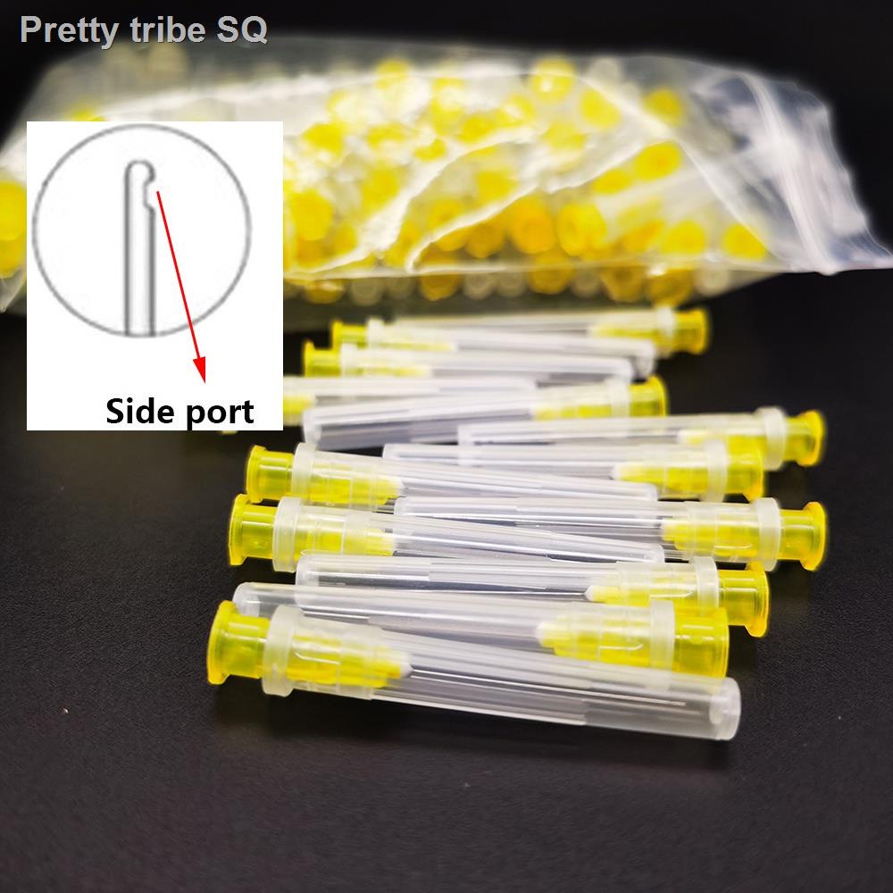 100pcs 30GA/27GA Dental Endo Irrigation Needle Tip Root Canal Irrigation Needle Lateral Irrigation N