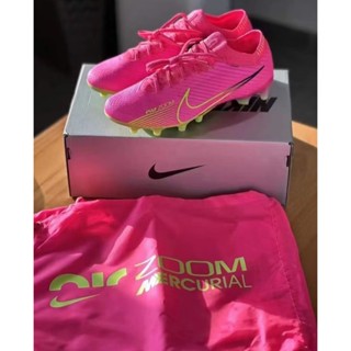 Kasut Bola Sepak Mercurial Vapor 15 Elite Chroline รองเท้าฟุตบอล กลางแจ้ง สีฟ้า สําหรับผู้ชาย และผู้หญิง