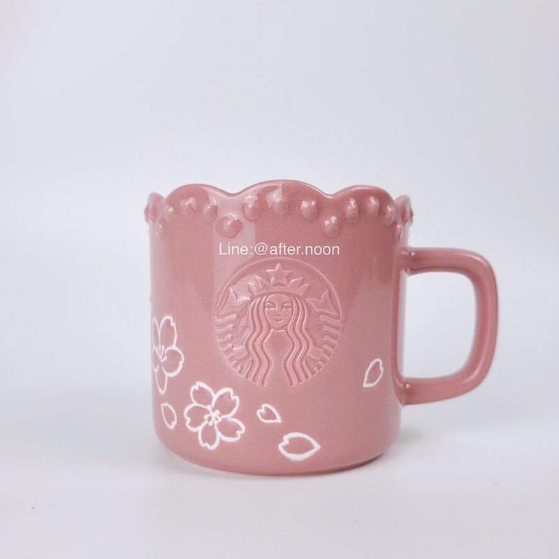 🛒 [ พร้อมส่ง ] แก้วมักเซรามิกใบชมพู Sakura Vol.2  Collection / Starbucks แท้💯‼️