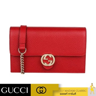 ของแท้ 💯% กระเป๋า GUCCI GG INTERLOCKING WOC (RED) [510314CAO0G6420]