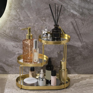 hot✓Bathroom Cosmetic Tray Triple Tier Vanity Organizer for Bathroom Decor