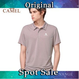 Hm8 CAMEL เสื้อโปโลแขนสั้น แบบแห้งเร็ว เหมาะกับเล่นกีฬากลางแจ้ง สําหรับผู้ชาย