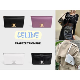 💯 [ใหม่ 2023] ของแท้ 100% CELINE Trapeze Triomphe Logo กระเป๋าใต้วงแขน