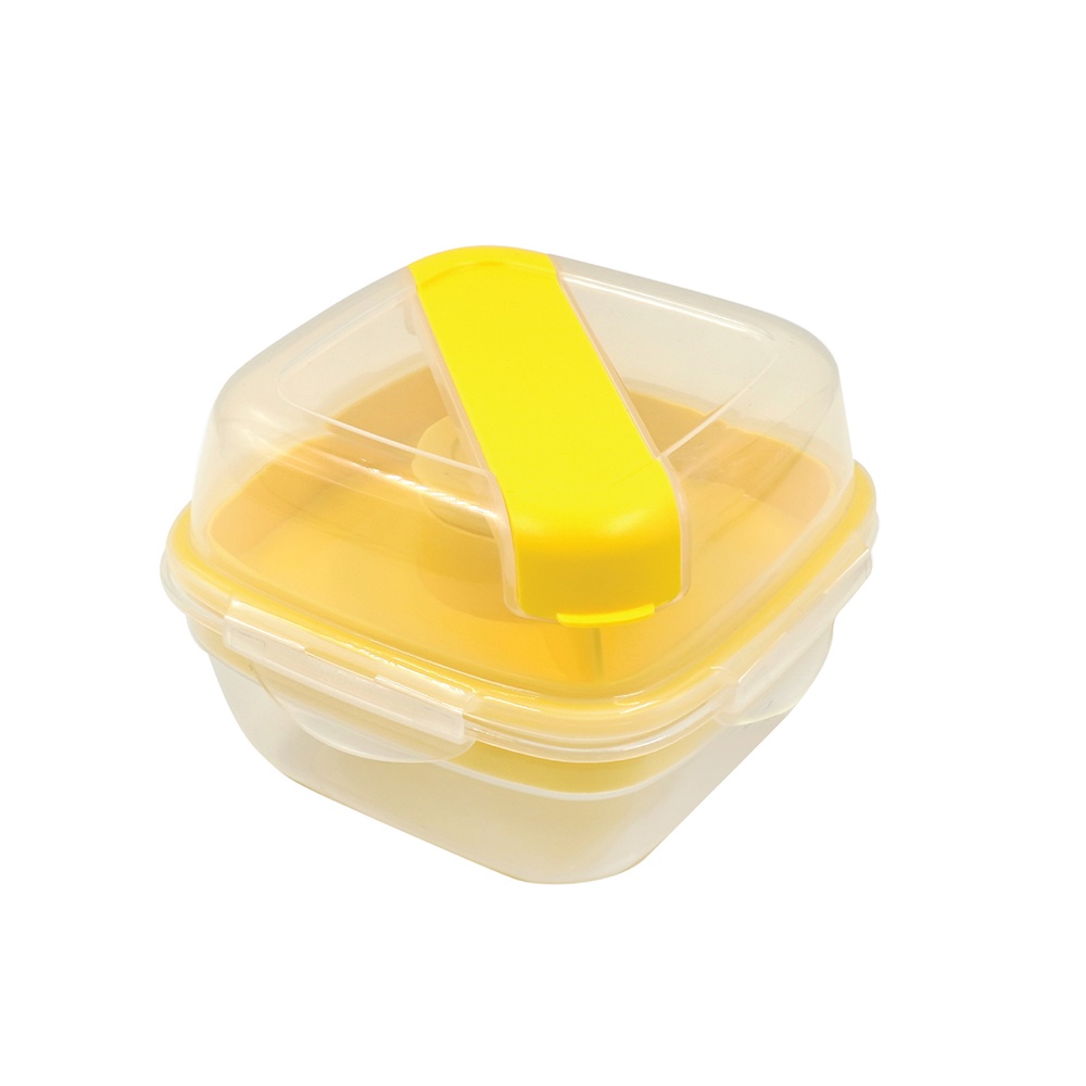 FREEHOME กล่องอาหาร LOCKNLOCK TO GO 950 มล. สีเหลือง กล่องเก็บอาหาร กล่องอาหาร กล่องใส่อาหาร
