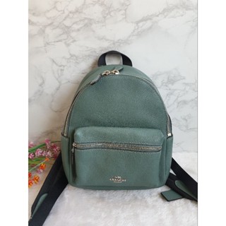 Mini Charlie Backpack in Pebble Leather Coach F38263