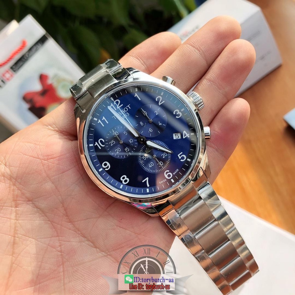 Ti_ssot T-Sport XL Classic men's Chrono Swiss quartz watch stainless steel strap