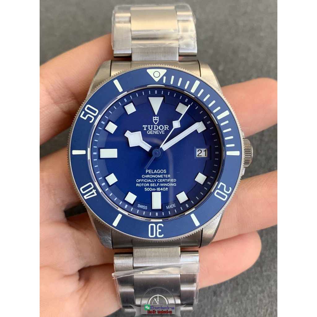 ZF Tu.dor blue dial automatic submariner diver's watch automatic mechanical runway chrono 40mm