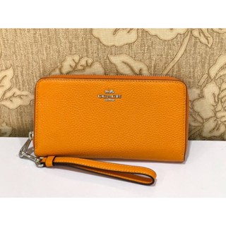 🍊🍊กระเป๋าเป๋าตังญ #เป๋าตังใบยาวLONG ZIP AROUND WALLET (COACH C4451)