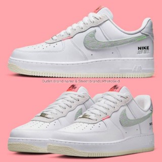 Nike Air Force 1 07 LV8 White Neon Stitch Unisex ชายหญิง รองเท้าผ้าใบ ผลิตภัณฑ์ใหม่ มือ1 ( ของแท้ ) ส่งฟรี