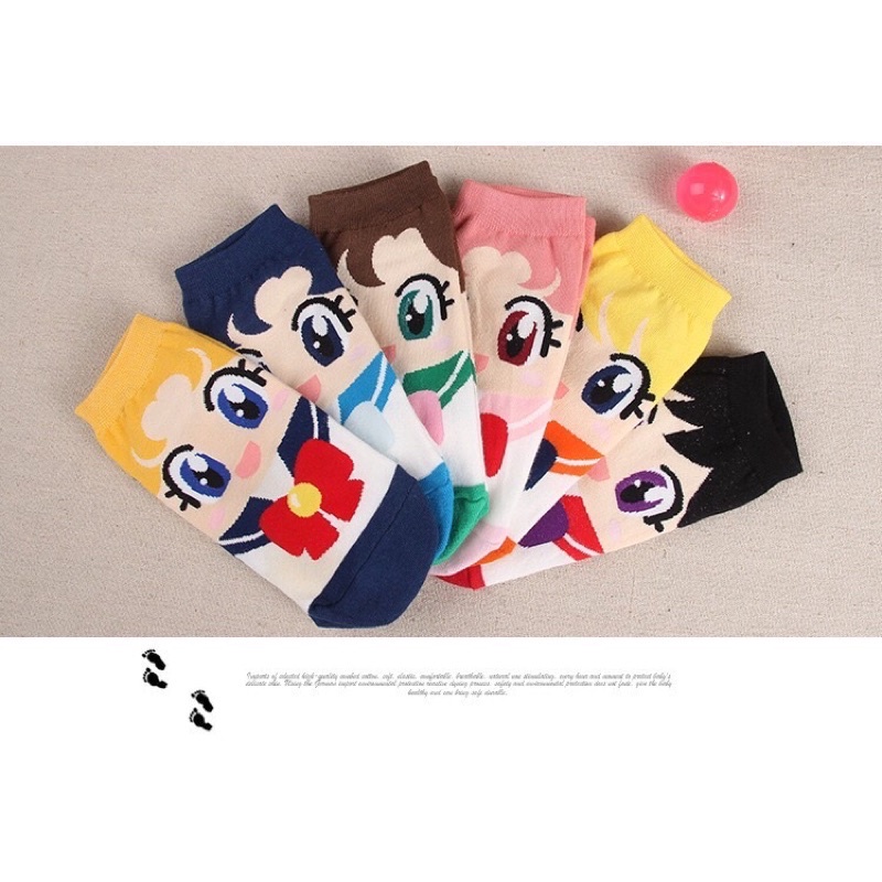 🔥🔥POR POR🍓🍓ถุงเท้าลายการ์ตูนอานิเมชั้น📌📌📌📌