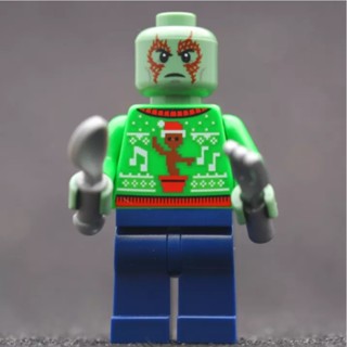 LEGO Drax Sweater Christmas HERO MARVEL - LEGO เลโก้ มินิฟิกเกอร์ ตัวต่อ ของเล่น