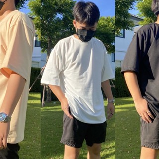 MYGETT เสื้อยืดผู้ชาย Oversized  ทรงเกาหลี