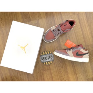 ◑▧❁Jordan 1 Low Canyon Rust (W)รองเท้าผ้าใบผู้ชาย