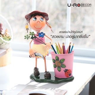 U-RO DECOR กระถางใส่ดอกไม้รูปตุ๊กตาเด็กผู้หญิง รุ่น SUSIE-C - สีชมพูเข้ม 2 ชิ้น/ชุด กระถางตกแต่งบ้านเด็กผู้หญิง กระถางมินิมอลเด็กผู้หญิง กระถางต้นไม้เด็กผู้หญิง กระถางแต่งบ้านเด็กผู้หญิง