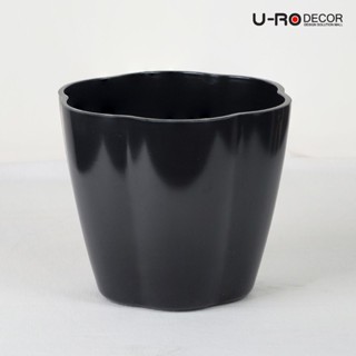 U-RO DECOR รุ่น WAVY-B (เวฟวี่-บี) กระถางดอกไม้เมลามีน Flower Pot Multicolor มี 6 สี