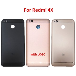 เคสแบตเตอรี่ด้านหลัง พร้อมเลนส์กล้อง และปุ่มด้านข้าง แบบเปลี่ยน สําหรับ Xiaomi Redmi 4X