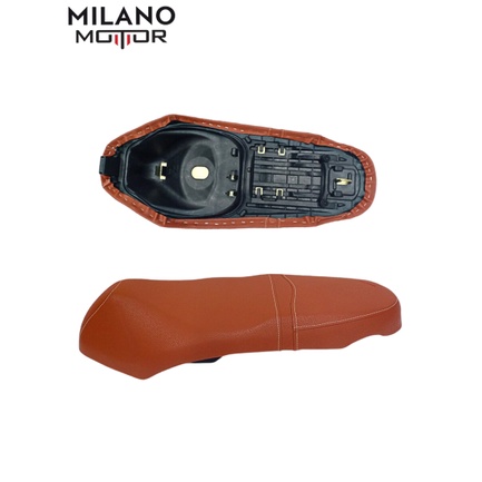 เบาะมอเตอร์ไซค์ เบาะ SCOOPY I น้ำตาล Club 12-2017-2019 motorcycle-seats T7