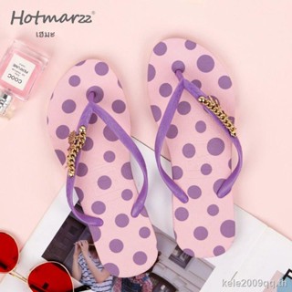 Hotmarzz Hotmarzz รองเท้าแตะ หัวเข็มขัดทองแดงบริสุทธิ์ กันลื่น อินเทรนด์ สําหรับผู้หญิง