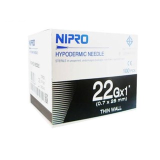 Nipro เบอร์ 22x1 นิ้ว ของแท้ (แบบ 10 ชิ้น)