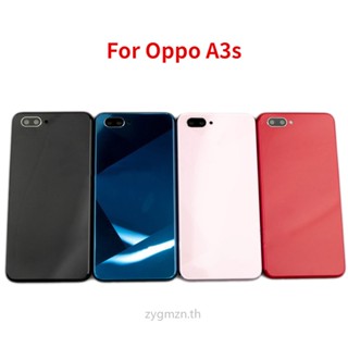 ฝาครอบแบตเตอรี่ด้านหลัง พร้อมเลนส์กล้อง และกรอบกลาง สําหรับ Oppo A3s CPH1803 CPH1853 CPH1805