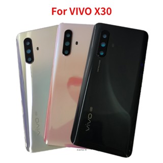 ฝาครอบแบตเตอรี่ด้านหลัง พร้อมเลนส์กล้อง แบบเปลี่ยน สําหรับ VIVO X30 V1938CT