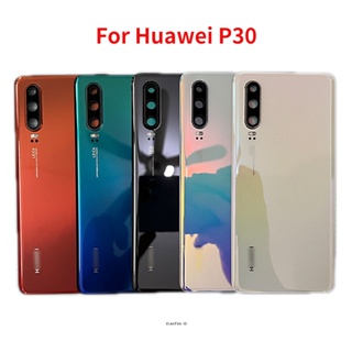 ฝาครอบแบตเตอรี่ด้านหลัง พร้อมเลนส์กล้อง แบบเปลี่ยน สําหรับ Huawei P30