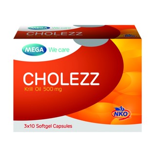 MEGA Cholezz 500 mg 3x10 Solfgel Capsules.