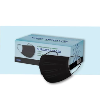 [สีดำ] SAFE&CARE MASK BLACK BOX50's หน้ากากอนามัยทางการแพทย์ 1กล่อง/50ชิ้น