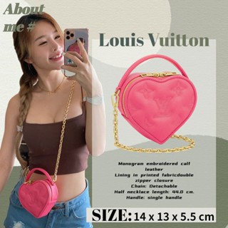 (ใหม่ในปี 2023)  Louis Vuitton กระเป๋าถือ Louis Vuitton POP MY HEART แท้ Love chain bag &amp; กระเป๋าถือ