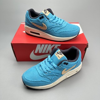 N_ike Air Max 1 Nike Half Palm Air Cushion รองเท้าวิ่ง สไตล์วินเทจ