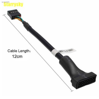 [Starrysky] Usb 3.0 20-Pin Male To Usb 2.0 9-Pin Motherboard Header Female Adapter Cable